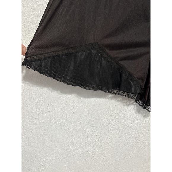 VTG 60s Vanity Fair Satin Pleated Ruffle Trendy Shorts Loungewear M Fall Winter - Picture 2 of 14